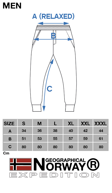 GUIDE TAILLE MEN JOGGING PANT